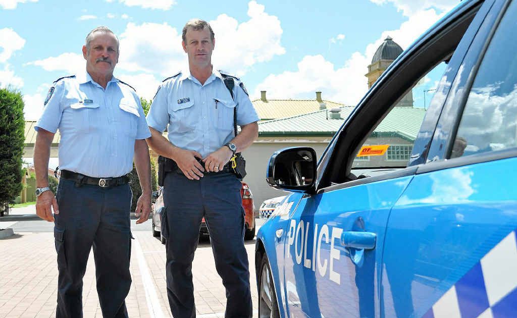 Sergeant Wayne Smith and Senior Constable Dominic Cremasco of the Warwick Traffic Branch said behaviour on our roads was fairly good over Christmas. Sergeant Wayne Smith and Senior Constable Dominic Cremasco of the Warwick Traffic Branch said behaviour on our roads was fairly good over Christmas.